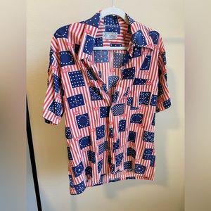 Vintage Kmart USA Flag Shirt